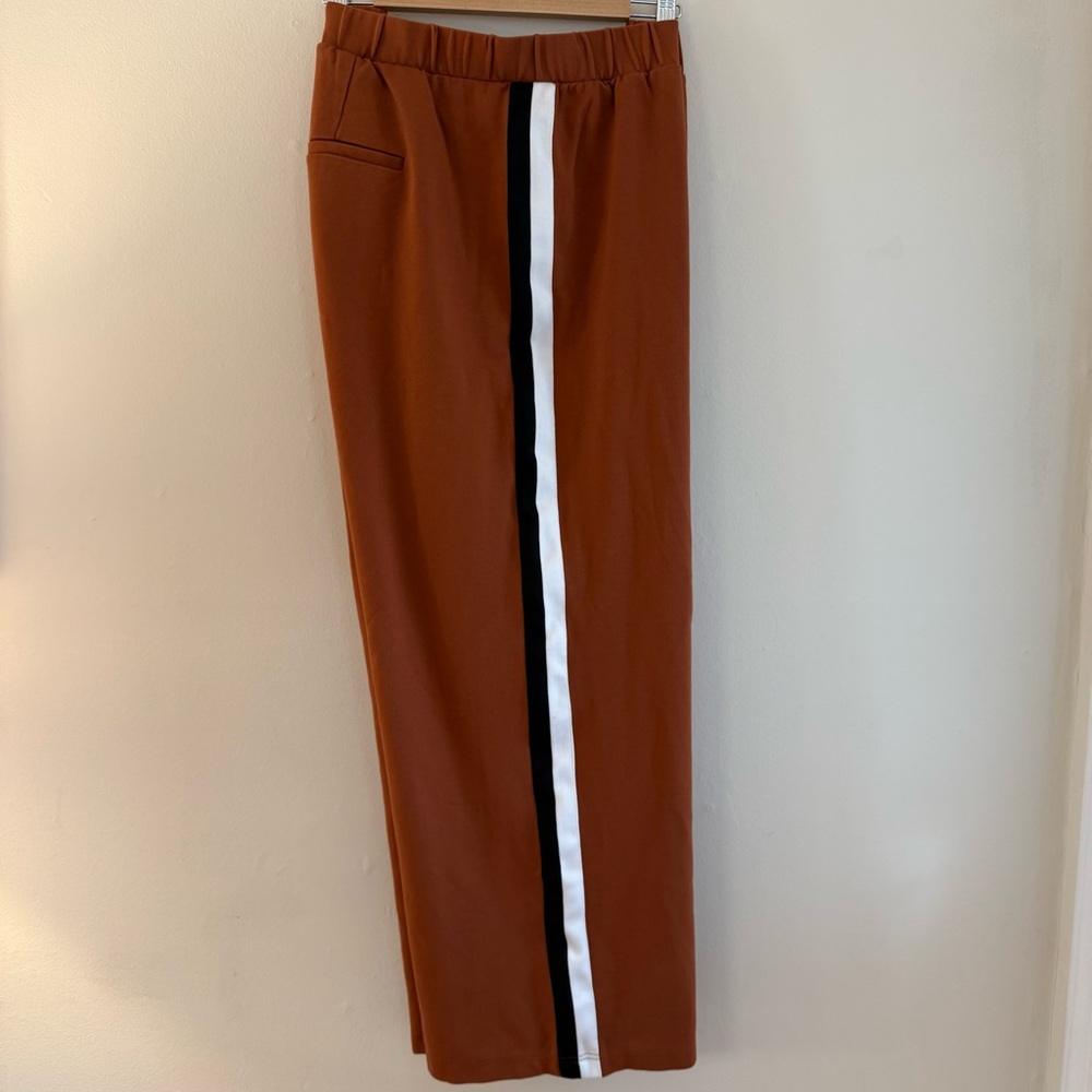 Universal Standard, lovely pants with side stripe.  Size M